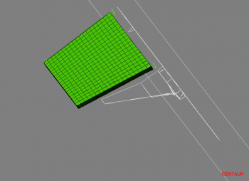 Floating Hex Block in Wake Region
